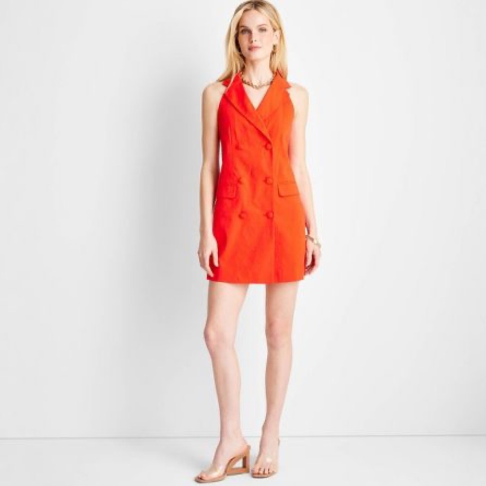 Women's Sleeveless Blazer Mini Dress - Future Collective™ with Jenee Naylor Red